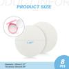 8Pcs Womens White Round Air Cushion Sponge Facial Powder Puff Makeup Beauty Face Foundation Blender Cosmetics Blush Applicators for Dry and Wet BB CC Cream view 2