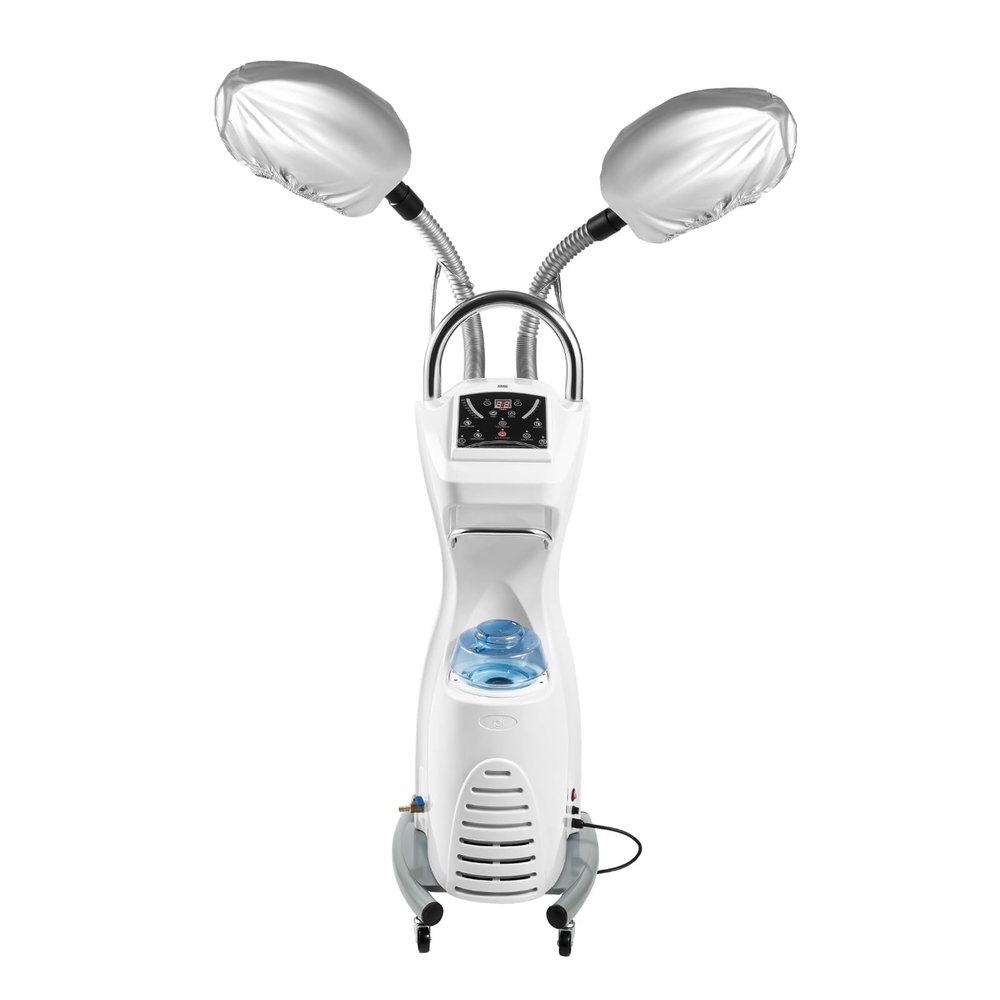 7 in 1 Professional Hair Steamer, Freestanding Hair Treatment Machine with Wheels, Professional O3 Ozone Hooded SPA, for Homes, Spas, Barber Shops, Beauty Salons
