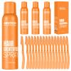 Hair Identifier Spray for Face Shaving Dermaplaning Tool Skin Body Dermaplane Spray for Women with 16 Face Razor Face Shaver Kit Facial Hair Removal Dermaplane Razor for Women Face (Orange 4 Pack) view 1