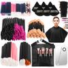 Disposable Makeup Applicators Kit, Includes Disposable Mascara Wands Eyeliner Brushes Eyeshadow Lip Applicators with Organizer Box Powder Puffs Mixing Palette Makeup Tools 11.0 * 7.8 * 3.10 view 1