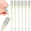 COMNICO 2-in-1 Nose Hair Trimmer, 6 Pcs Double Sided Nose Hair Knife Nose Manual Nasal Hair Cutter with Ear Picker Portable 360 Degree Rotating Nasal Hair Razor Cutter for Women Men view 1