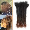 Textured Locs Extension With Curly Ends 100% Permanent Human Hair Dreadlock Extensions 0.6cm Width Can Be Dyed Bleached Full Handmade Loc Extension for Men Women (1B/4/30#, 8 Inch/20 strands) view 3