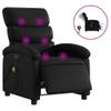 Electric Massage Recliner Chair Black Faux Leather 22,85KG view 2