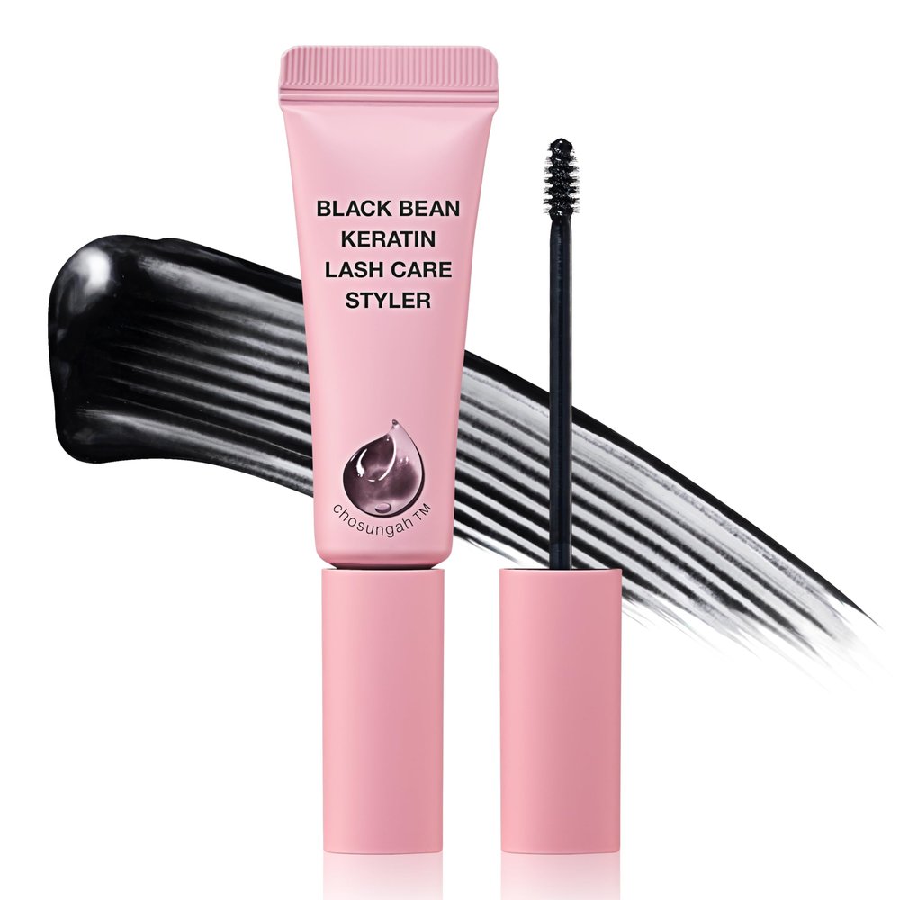 CHOSUNGAH BEAUTY Black Bean Keratin Lash Care Styler  Daytime Protein Lash Serum with Jelly Texture & Mini Brush for Daily Lash Conditioning, 0.3 Fl Oz (9ml)