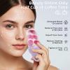 3 Pcs Facial Ice Roller Silicone Mold Reusable for Face Women and Eye Neck Cold Skin Care Tools Freezer De Puff Eye Bags Reduce Migraine Pain Purple view 2
