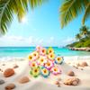 10 Pcs Multicolor Hawaii Plumeria Flower Clips Hawaiian Flower Hair Barrettes Beach Party Hair Clips Artificial Tropical Flowers Hairpins Hair Accessories for Wedding (7cm) view 2