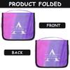 Skonsati Custom Toiletry Bag for Women Personalized Monogrammed Travel Makeup Case Hanging Cosmetic Bag Shower Bag for Travel Essentials Travel Gifts, Colorful Pink Purple view 4