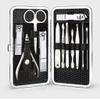 HIONJIN 12 pcs Manicure Set Portable Stainless Steel Nail Clipper Kit Finger Plier Pedicure Tweezers Nail view 1