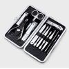 HIONJIN 12 pcs Manicure Set Portable Stainless Steel Nail Clipper Kit Finger Plier Pedicure Tweezers Nail view 2