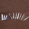 HIONJIN 12 pcs Manicure Set Portable Stainless Steel Nail Clipper Kit Finger Plier Pedicure Tweezers Nail view 3