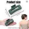 12 Pcs Green Large Square Hair Claw Clips for Women, 4.3-Inch Matte Rectangle Claw, Strong Hold Non-slip Hair Clips for Thick & Thin Hair view 2