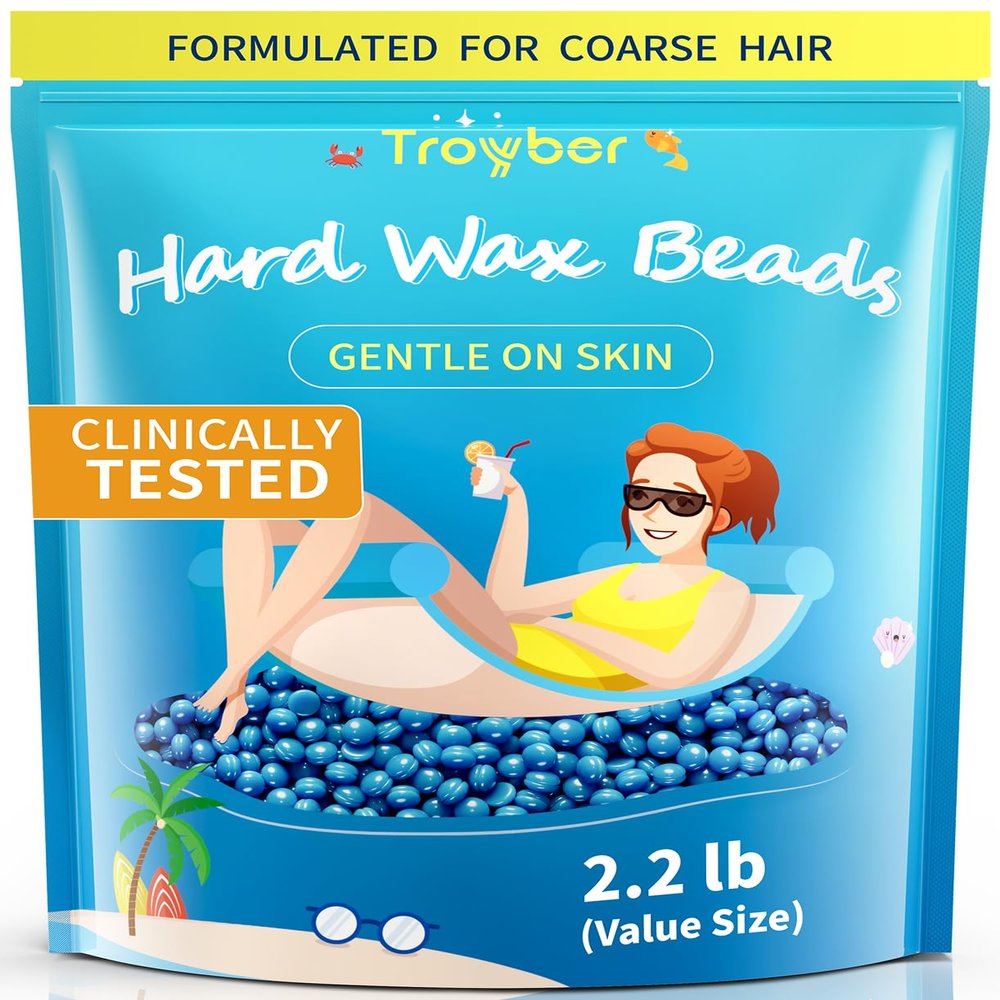 Hard Wax Beads for Hair Removal, Wax Beads for Waxing Kit for Women Men, Waxing Beads for Sensitive Skin(35.27 Ounce)