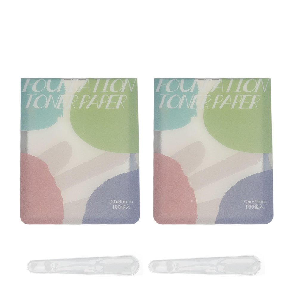 2pcs Liquid Palette Paper Disposable Makeup Coloring Paper with Mixing Stick Lipstick Paper, Makeup Palette Mixing Tray Apply for Eye Shadow Lipsticks
