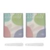 2pcs Liquid Palette Paper Disposable Makeup Coloring Paper with Mixing Stick Lipstick Paper, Makeup Palette Mixing Tray Apply for Eye Shadow Lipsticks view 1