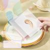 2pcs Liquid Palette Paper Disposable Makeup Coloring Paper with Mixing Stick Lipstick Paper, Makeup Palette Mixing Tray Apply for Eye Shadow Lipsticks view 3