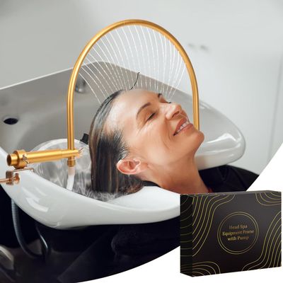 Aredwhiterui Upgraded Water Circulation Rack, Head SPA Equipment Frame, Shower Shampoo Bed Accessories, Adjustable Shampoo Bowl Waterfall for Salon