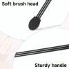 100 Pcs Eyeshadow Applicators, Disposable Dual Sides Eyeshadow Applicators Eye Sponge Applicators Professional Double Head Sponge Brushes for Women Makeup Black view 3
