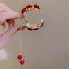 FMURY Red rose headdress high ponytail grab clip female fixed artifacts back of the fringe plate hair clip hair card view 4