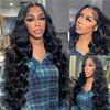 13x4 HD Glueless Wigs For Black Women, 180% Density Body Wave Lace Front Wigs Human Hair, Natural Hairline Curly Wigs For Black Women (20 Inch) view 1