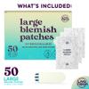 Livaclean 50 CT Large Hydrocolloid Acne Patches & Hypochlorous Acid Spray for Face & Body view 2