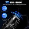 2025 New Mini Carry on Electric Shaver, Upgrade Rechargeable Waterproof Pocket Shaver, Mini Electric Razor for Women Men (Black) view 2