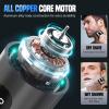2025 New Mini Carry on Electric Shaver, Upgrade Rechargeable Waterproof Pocket Shaver, Mini Electric Razor for Women Men (Black) view 4