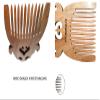HOMNUT Unisex Sandalwood Hair Comb | 5 x 3 Inch Wooden Comb for Hair, Beard & Moustache | Portable, Pocket-Sized Grooming Accessory view 3
