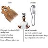 HOMNUT Unisex Sandalwood Hair Comb | 5 x 3 Inch Wooden Comb for Hair, Beard & Moustache | Portable, Pocket-Sized Grooming Accessory view 4