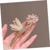 MERRYHAPY Lotus Flower Hair Clip Vintage Chinese Hair Claw Accessory for Women Elegant Design for All Hairstyles Parties Ceremonies and Daily Wear view 3