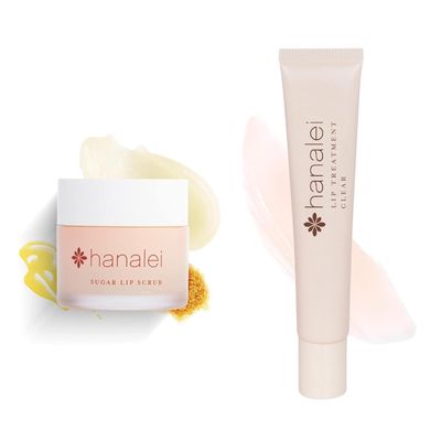 Hanalei Lip Care Products Set Duo  Sugar Lip Scrub & Kukui Oil Lip Treatment for Dry, Cracked, Chapped Lips  Exfoliate, Hydrate & Moisturize for Soft, Smooth Lips  Natural and Cruelty-free