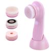 1Set Electric Face Brush, with 3 Interchangeable Heads Electric Face Scrubber, 3 In1 Exfoliating Massage USB Rechargeable Scrubber, Suitable for All Skin Types view 3