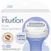 Schick Intuition Pure Nourishment Women's Razor Refills, Pack of 6 view 2