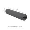 ForPro Full Round Bolster Pillow, Cool Grey, Oil and Stain-Resistant, for Massage and Yoga, 6 R x 26 L (Pack of 2) view 2