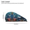 ChenGua Sharks Under The sea Coral Velvet Dry Hair Cap - Super Absorbent Hair Towel Wrap Microfiber Hair Turban for Women Men view 4