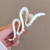 FMURY Tassel plush hair clips female back of the plate hair grab clip a word clip duckbill shark clip headdresses(D) view 3