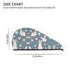 ChenGua Cartoon Cute Bunny Coral Velvet Dry Hair Cap - Super Absorbent Hair Towel Wrap Microfiber Hair Turban for Women Men view 4