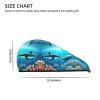 ChenGua Whales Under The sea Coral Velvet Dry Hair Cap - Super Absorbent Hair Towel Wrap Microfiber Hair Turban for Women Men view 4