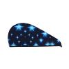 ChenGua Cartoon Blue Star Coral Velvet Dry Hair Cap - Super Absorbent Hair Towel Wrap Microfiber Hair Turban for Women Men view 1