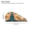 ChenGua Dunhuang Mystery Coral Velvet Dry Hair Cap - Super Absorbent Hair Towel Wrap Microfiber Hair Turban for Women Men view 4