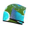 an Island in The Ocean Coral Velvet Dry Hair Cap - Super Absorbent Hair Towel Wrap Microfiber Hair Turban for Women Men view 3