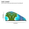 an Island in The Ocean Coral Velvet Dry Hair Cap - Super Absorbent Hair Towel Wrap Microfiber Hair Turban for Women Men view 4