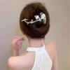 FMURY Ginkgo biloba clip back of the clip headdress hairpin female buckle word clip hair card view 1