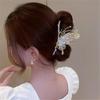 FMURY Rhinestone full star grasp clip back of the hair volume coiffure half tie hair large shark clip headdress hairpin view 2