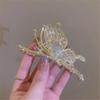 FMURY Rhinestone full star grasp clip back of the hair volume coiffure half tie hair large shark clip headdress hairpin view 3