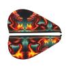 ChenGua Dragon King in Fire Coral Velvet Dry Hair Cap - Super Absorbent Hair Towel Wrap Microfiber Hair Turban for Women Men view 2