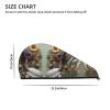 ChenGua Feather Flower Coral Velvet Dry Hair Cap - Super Absorbent Hair Towel Wrap Microfiber Hair Turban for Women Men view 4