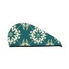 ChenGua Exotic Style Floral Coral Velvet Dry Hair Cap - Super Absorbent Hair Towel Wrap Microfiber Hair Turban for Women Men view 1
