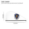 ChenGua Massachusetts State Flag Coral Velvet Dry Hair Cap - Super Absorbent Hair Towel Wrap Microfiber Hair Turban for Women Men view 4