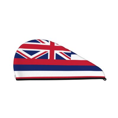 ChenGua Hawaii Flag Coral Velvet Dry Hair Cap - Super Absorbent Hair Towel Wrap Microfiber Hair Turban for Women Men