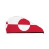 ChenGua Greenland Flag Coral Velvet Dry Hair Cap - Super Absorbent Hair Towel Wrap Microfiber Hair Turban for Women Men view 1